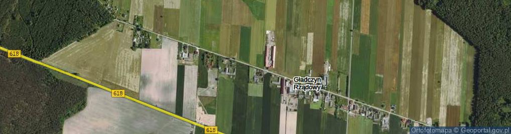 Zdjęcie satelitarne Gładczyn Rządowy ul.